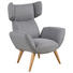 OHRENSESSEL in Textil Hellgrau - Eschefarben/Hellgrau, Trend, Holz/Textil (88/109/90cm) - Carryhome OHRENSESSEL in Textil Hellgrau - Eschefarben/Hellgrau, Trend, Holz/Textil (88/109/90cm) - Carryhome