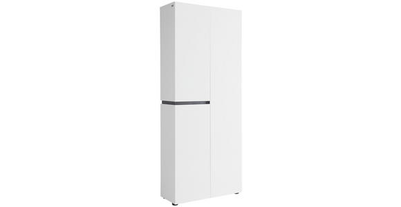 SCHUHSCHRANK 80,1/200/34 cm - Anthrazit/Weiß, Design (80,1/200/34cm) - Voleo