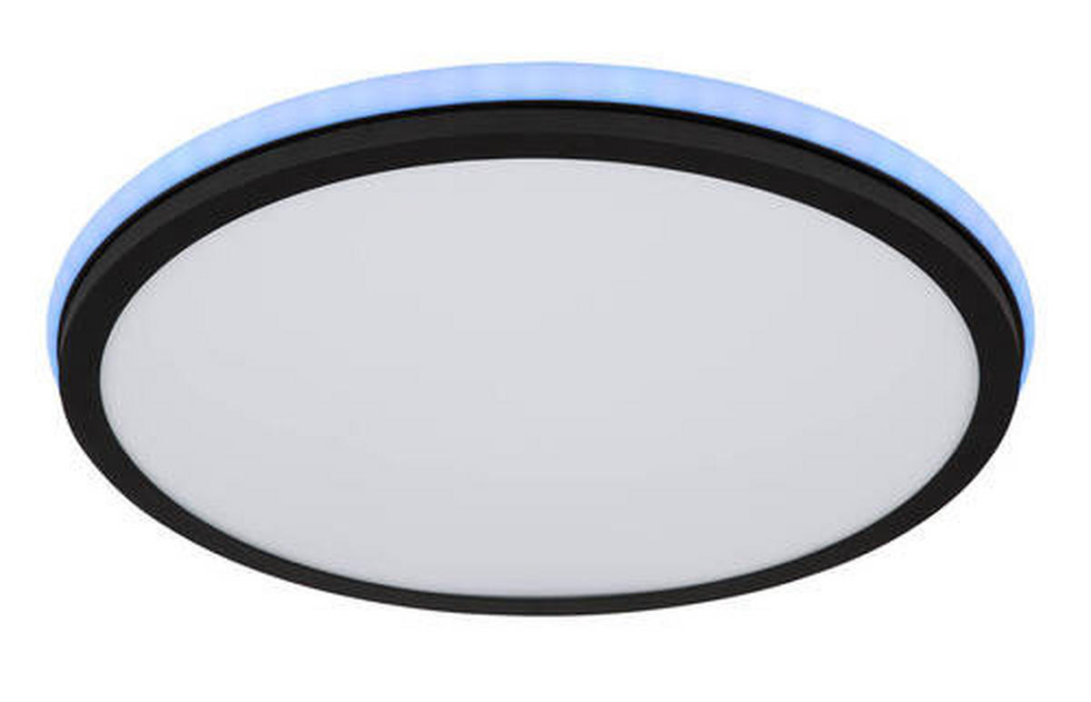 PLAFONIERĂ CU LED - opal/negru, Design, plastic/metal (45/7cm) - Globo