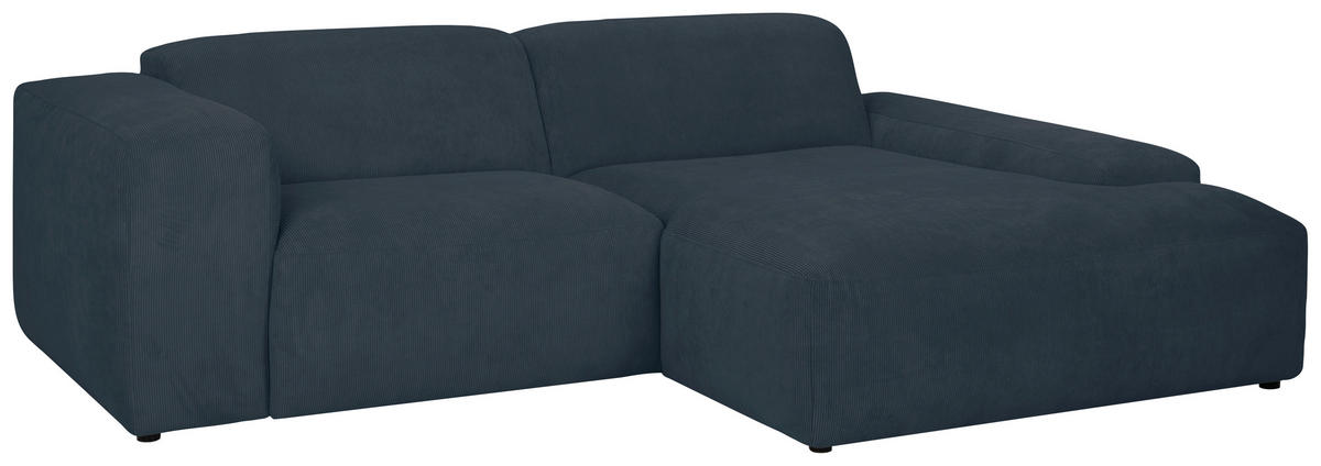 HÖRNSOFFA i manchester blå  - blå/svart, Design, textil/plast (252/170cm) - MID.YOU