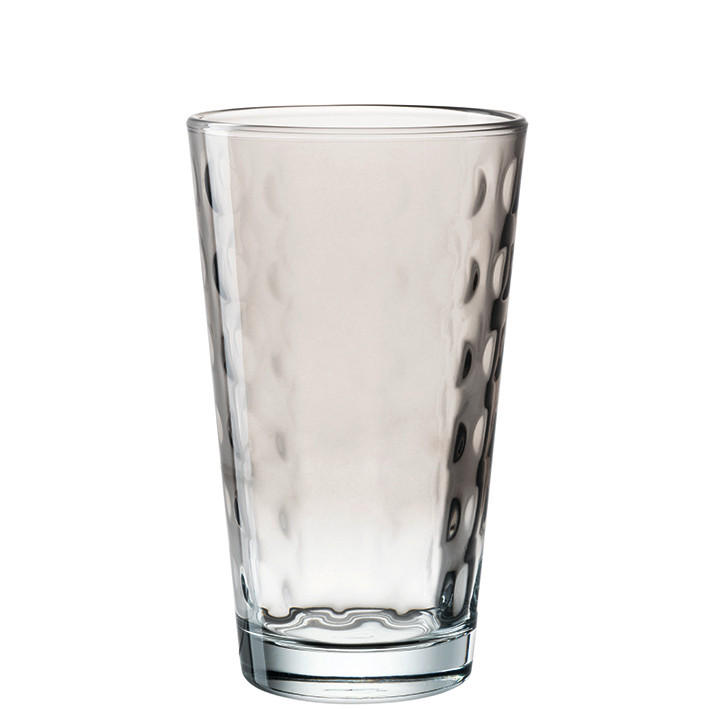 ČAŠA ZA VODU 540 ml OPTIC XL - siva, Basics, staklo (9,20/15,50/9,20cm) - Leonardo