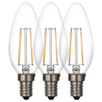 LED ŽIAROVKA E14 - číra, Basics, kov/sklo (3,7/9,8cm) - Boxxx