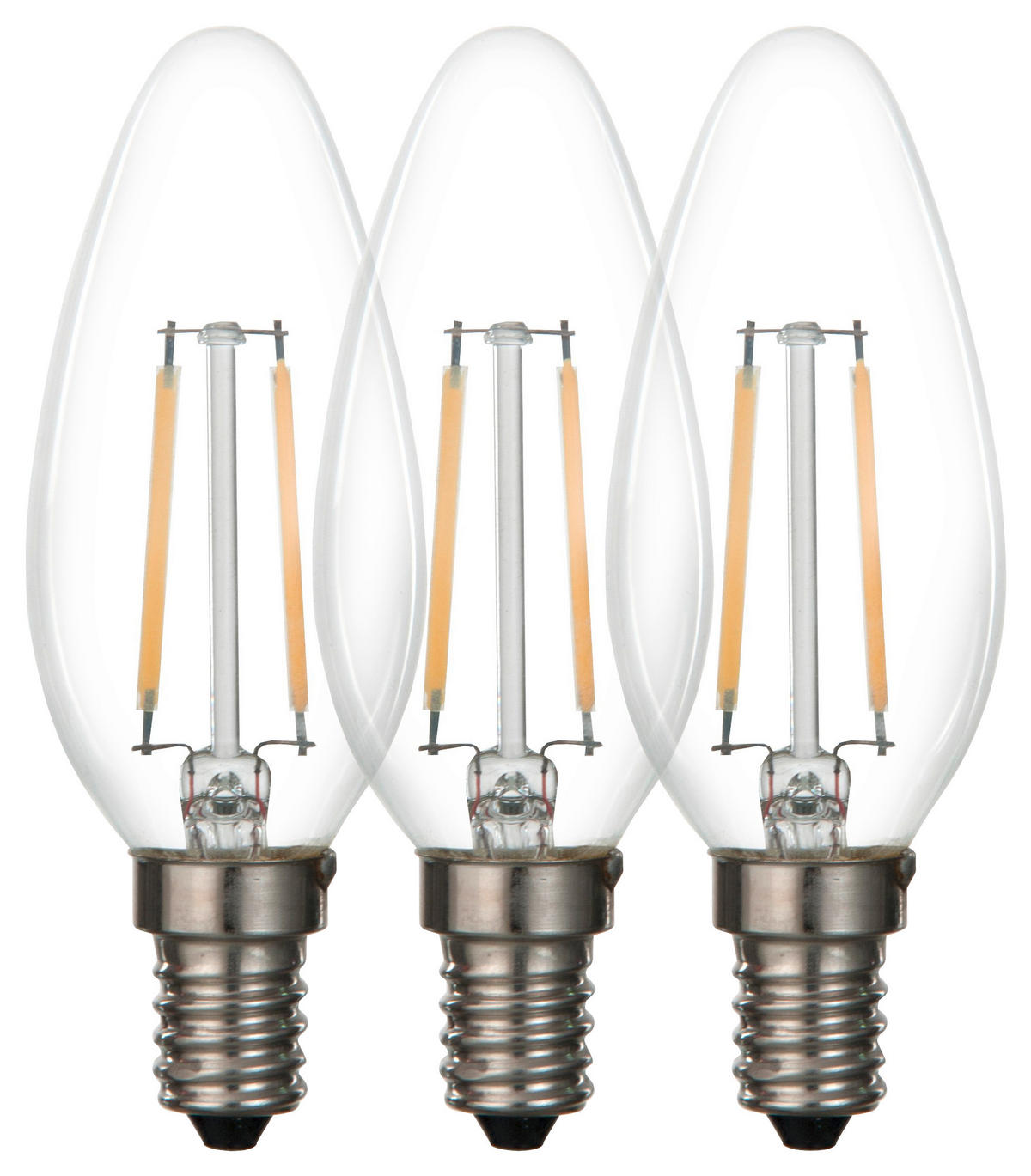 LED ŽIAROVKA E14 - číra, Basics, kov/sklo (3,7/9,8cm) - Boxxx