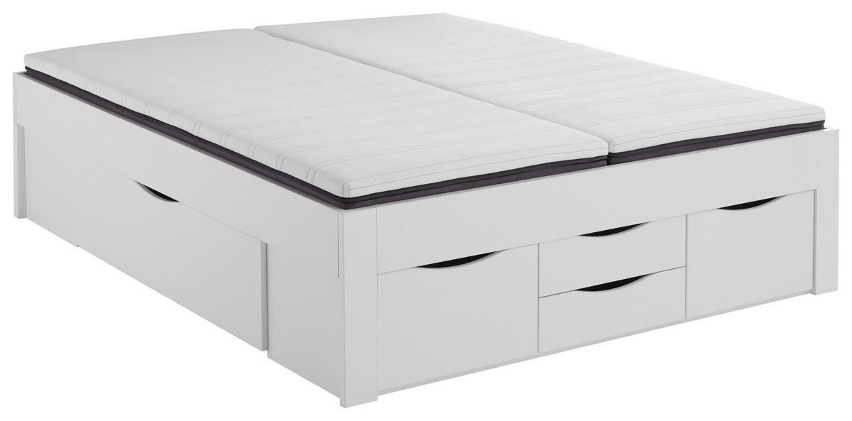 STAURAUMBETT 180/200 cm  in Weiß  - Weiß, KONVENTIONELL, Holzwerkstoff (180/200cm) - Boxxx