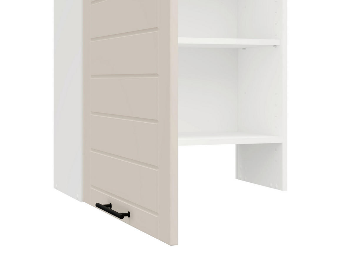 KONYHAI FALISZEKRÉNY - fekete/homokszínű, Basics, faalapú anyag/fém (60/68/31,5cm) - Carryhome