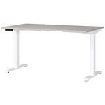 SCHREIBTISCH 140/80/72-118 cm Weiß, Kaschmir elektrisch höhenverstellbar  - Kaschmir/Weiß, MODERN, Holzwerkstoff/Metall (140/80/72-118cm) - Novel