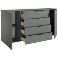 SIDEBOARD  in 180/90/40 cm  - Salbeigrün/Schwarz, Basics, Holzwerkstoff/Kunststoff (180/90/40cm) - Carryhome