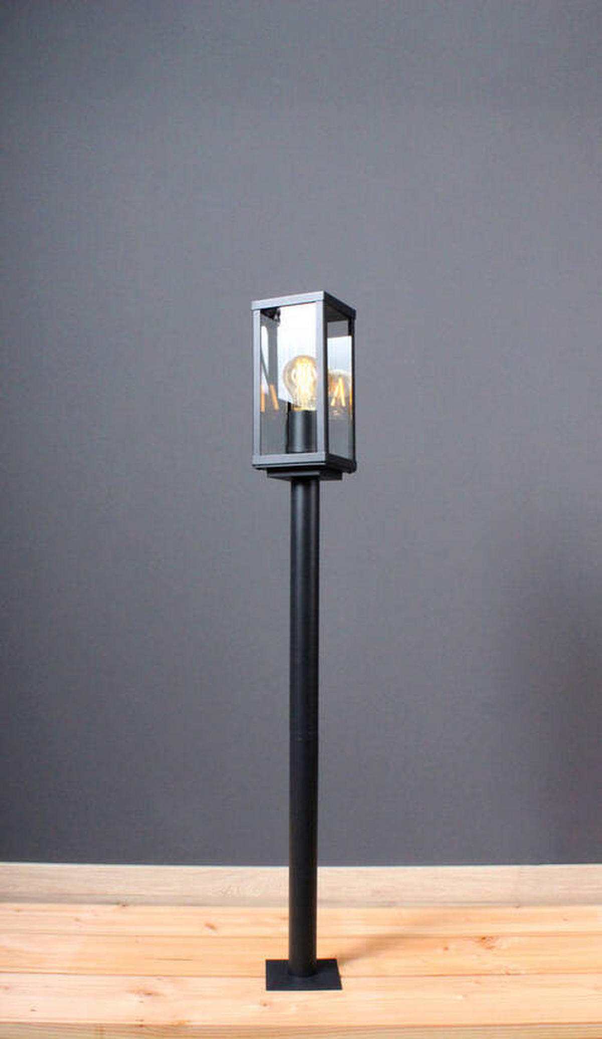 WEGELEUCHTE   - Klar/Schwarz, Basics, Glas/Metall (100/11/11cm)