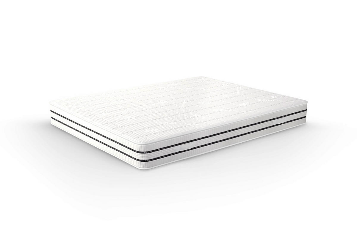 Saltea 90/200 cm  - alb, Basics, textil (90/200cm)