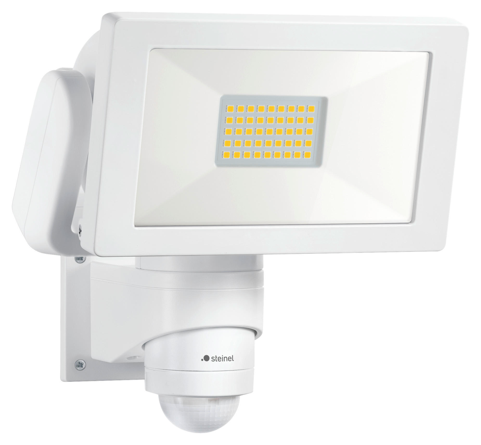 LED-AUßENLEUCHTE 18,6/21,3/24,1 cm   - Weiß, Design, Metall (18,6/21,3/24,1cm) - Steinel