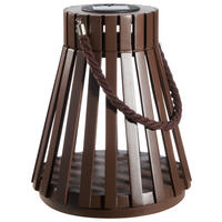 SOLARLEUCHTE 24.2/28 cm  - Dunkelbraun, Trend, Holz (24.2/28cm) - Ambia Home