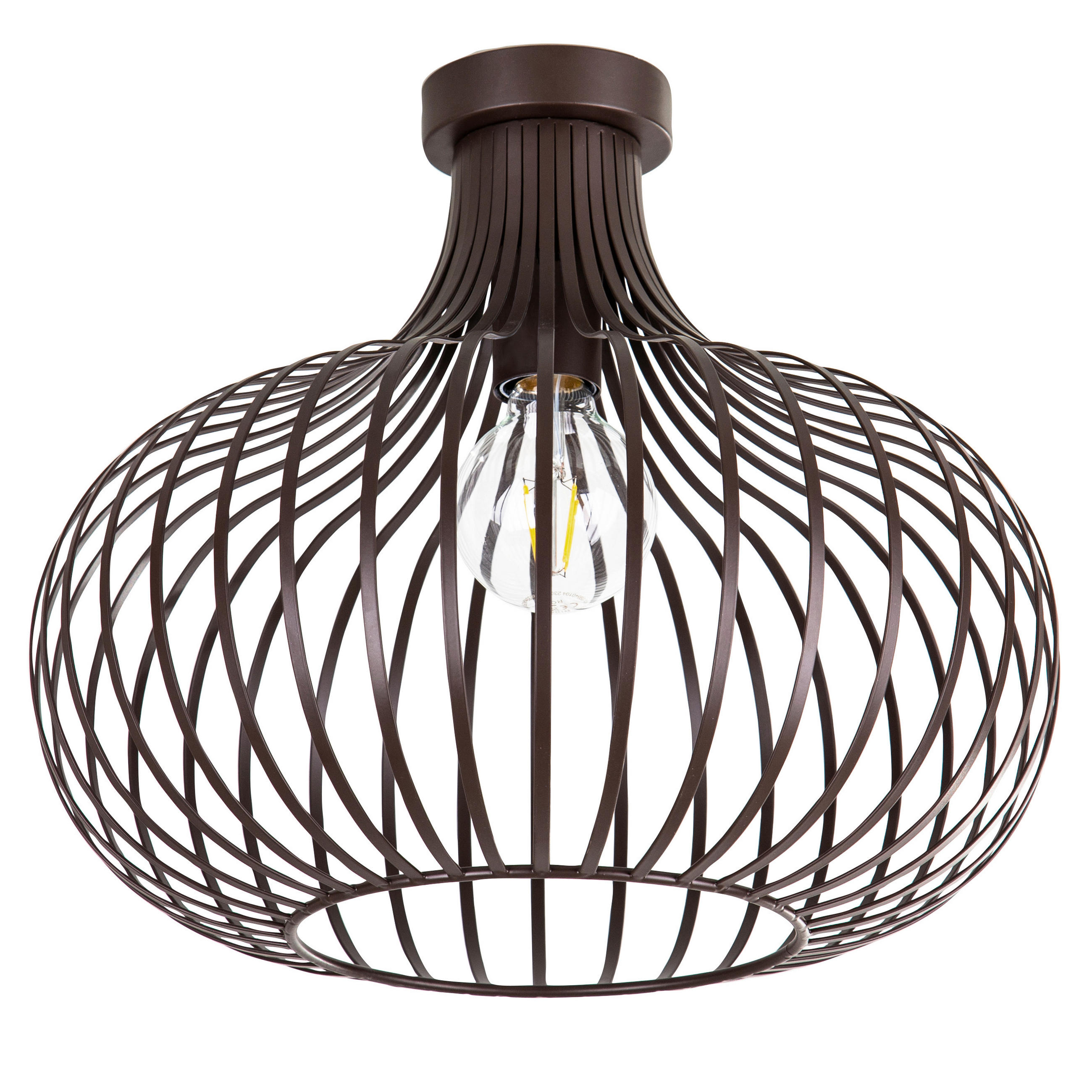 DECKENLEUCHTE Mateo 40/35 cm   - Rostfarben, Basics, Metall (40/35cm)