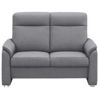 2-SITZER-SOFA  in Flachgewebe Grau  - Alufarben/Grau, KONVENTIONELL, Textil/Metall (156/107/95cm) - Beldomo Comfort