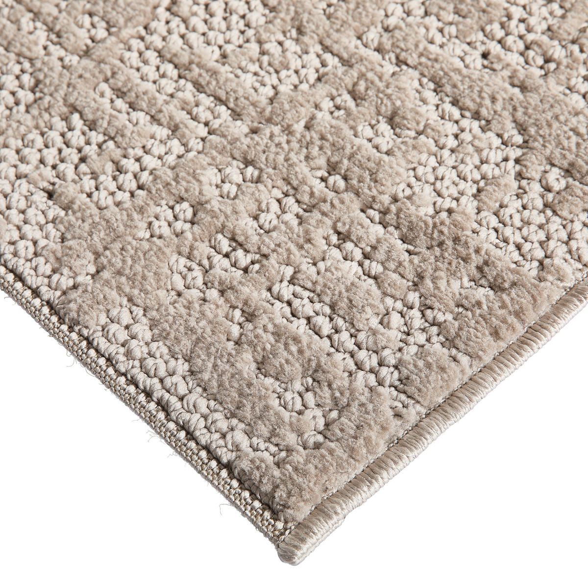 WEBTEPPICH  Wohnzimmer 120/170 cm Woven Cut-Loop Greige rechteckig  - Greige, Basics, Textil (120/170cm) - Novel