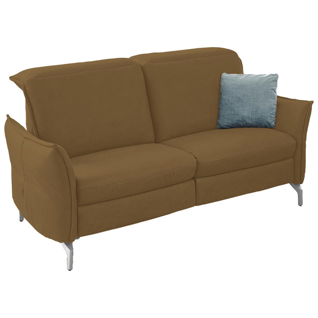 Thumbnail - Livetastic 2,5-Sitzer, Olivgrün, Textil, 185x89x109 cm, Made in EU, Hocker erhältlich, motorische Relaxfunktion, Armteil...