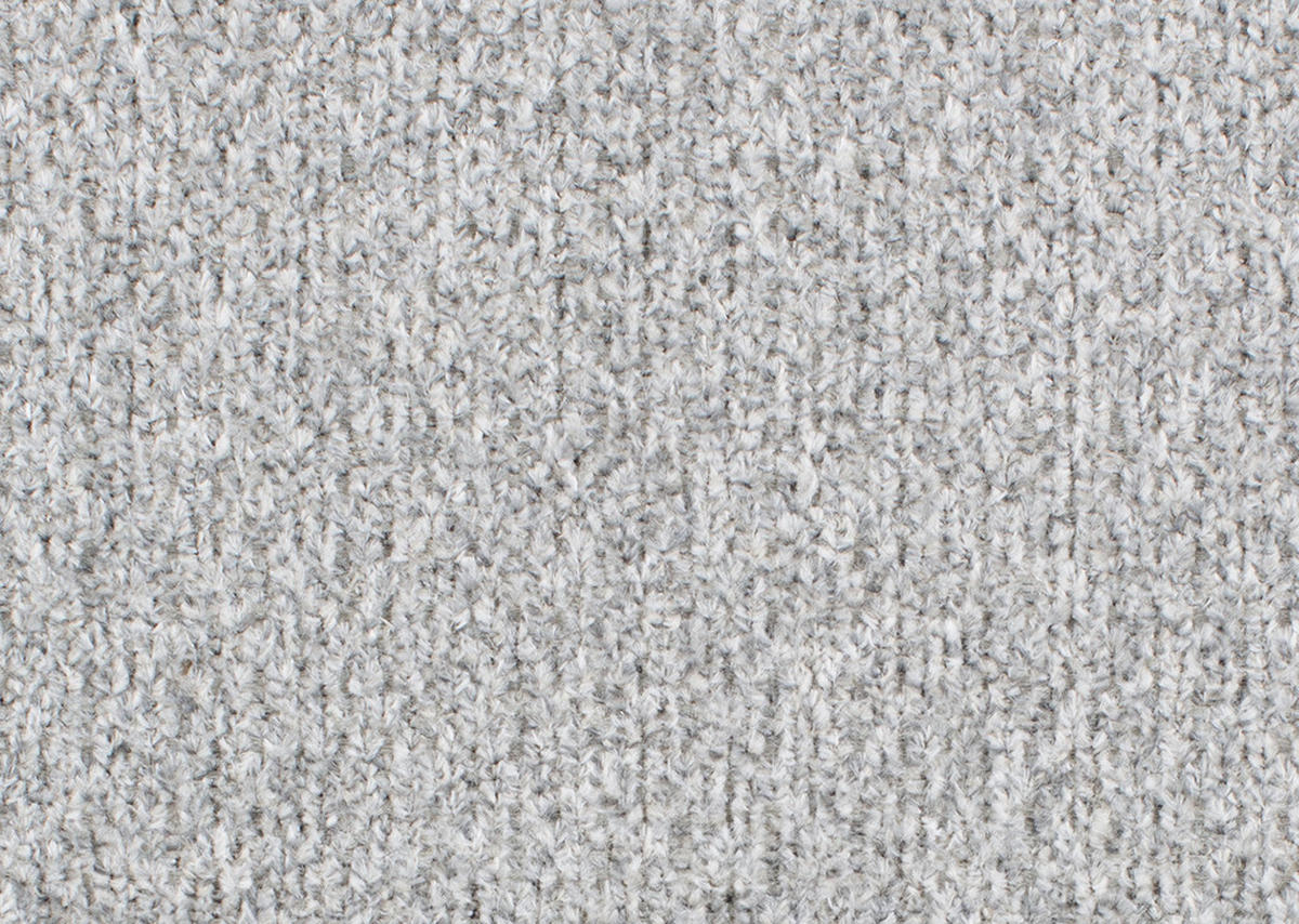 ECKSOFA in Chenille Grau  - Schwarz/Grau, Konventionell, Textil/Metall (291/153cm) - Hom`in