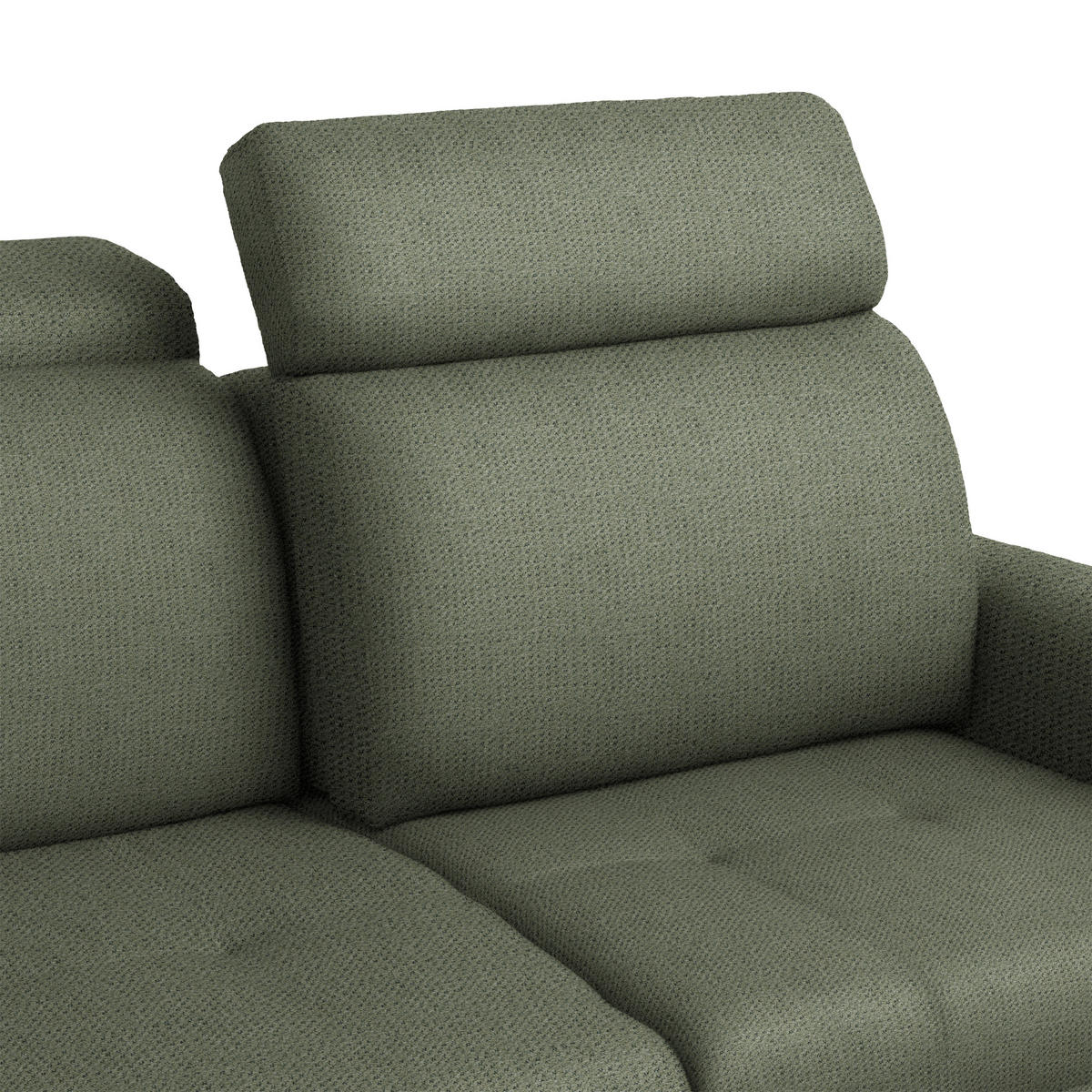 ECKSOFA Struktur Grün  - Schwarz/Grün, Design, Textil/Metall (270/292cm) - Stylife