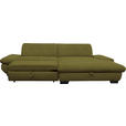 ECKSOFA in Mikrofaser Grün 290/198 cm - Schwarz/Grün, Design, Textil/Metall (290/198cm) - Xora