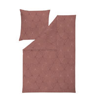 BETTWÄSCHE 2-teilig ATELIER Makosatin 155/220 cm  - Bordeaux, Design, Textil (155/220cm) - Estella