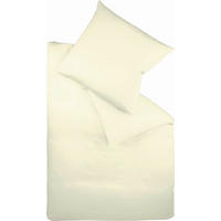 BETTWÄSCHE 2-teilig Makosatin 155/220 cm  - Creme, Basics, Textil (155/220cm) - Fleuresse