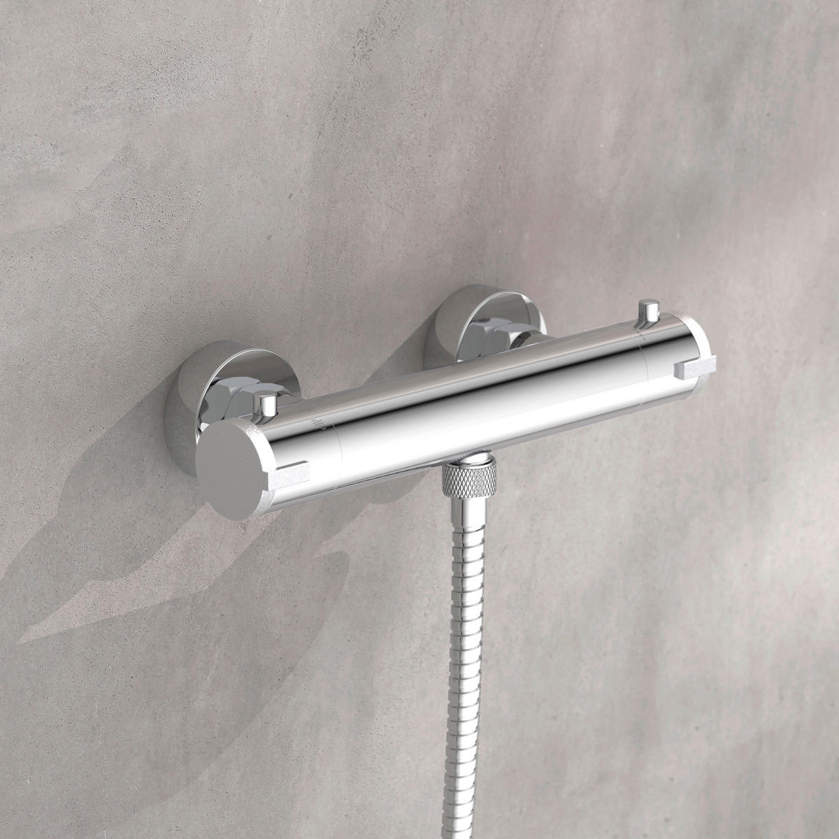 DUSCHARMATUR  - Chromfarben, KONVENTIONELL, Metall (27/4/9,5cm) - Schütte