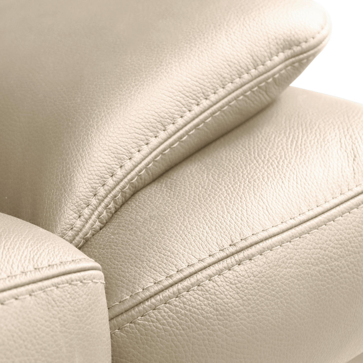 ECKSOFA  in Lederlook Echtleder Grau  211/264 cm  - Schwarz/Grau, Design, Leder/Textil (211/264cm) - Livetastic