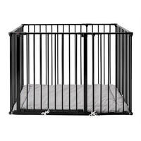 DETSKÁ OHRÁDKA,  - čierna, Basics, kov (102/70,5cm) - Baby Dan