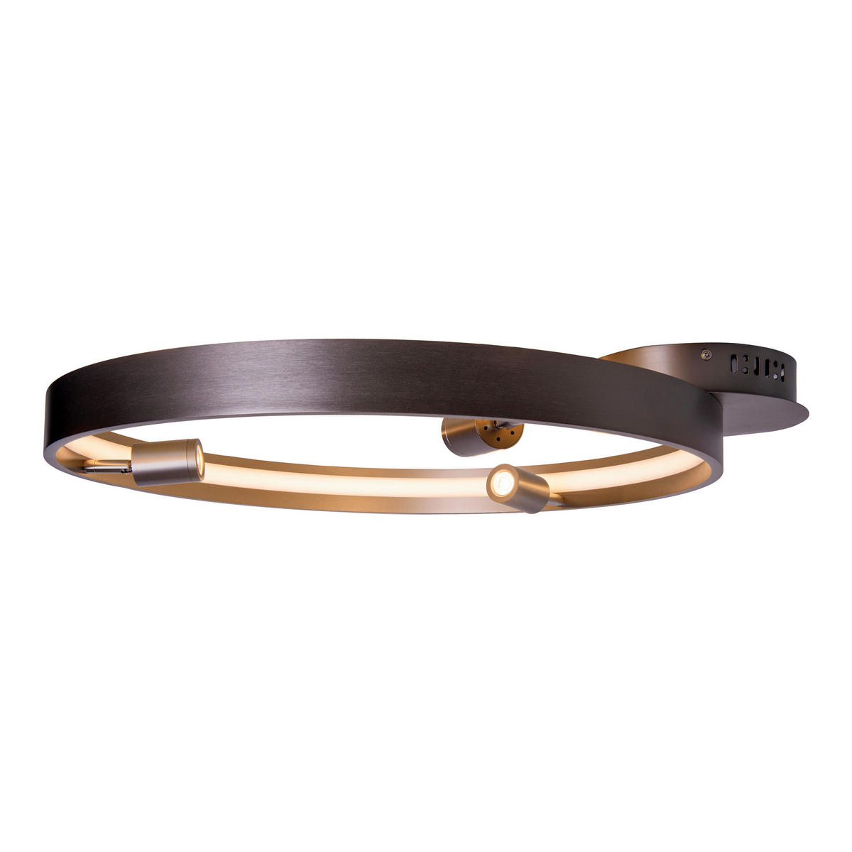 LED-DECKENLEUCHTE 65/58/9 cm   - Titanfarben, KONVENTIONELL, Kunststoff/Metall (65/58/9cm) - Näve