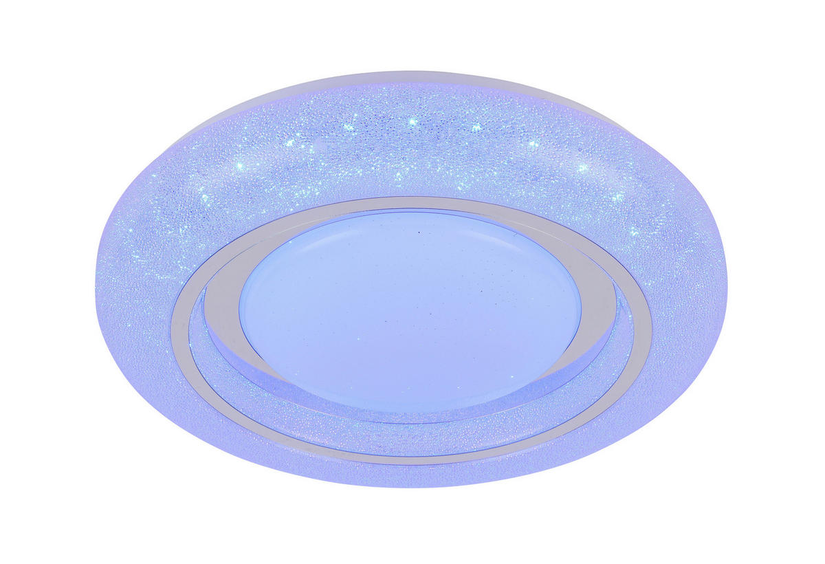 LED-DECKENLEUCHTE 38/7 cm    - Chromfarben/Weiß, Trend, Kunststoff/Metall (38/7cm) - Novel