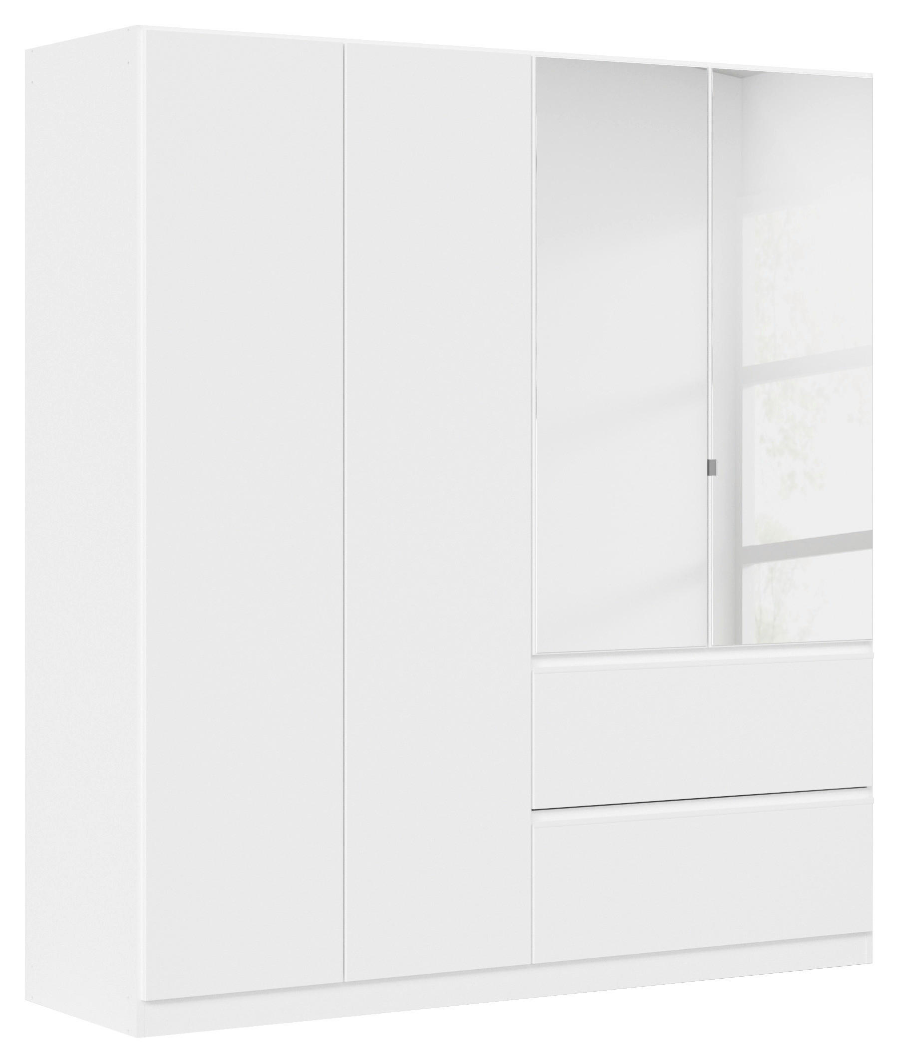 Rauch Möbel ŠATNÍ SKŘÍŇ S OTOČNÝMI DVEŘMI, bílá, 181/197/54 cm