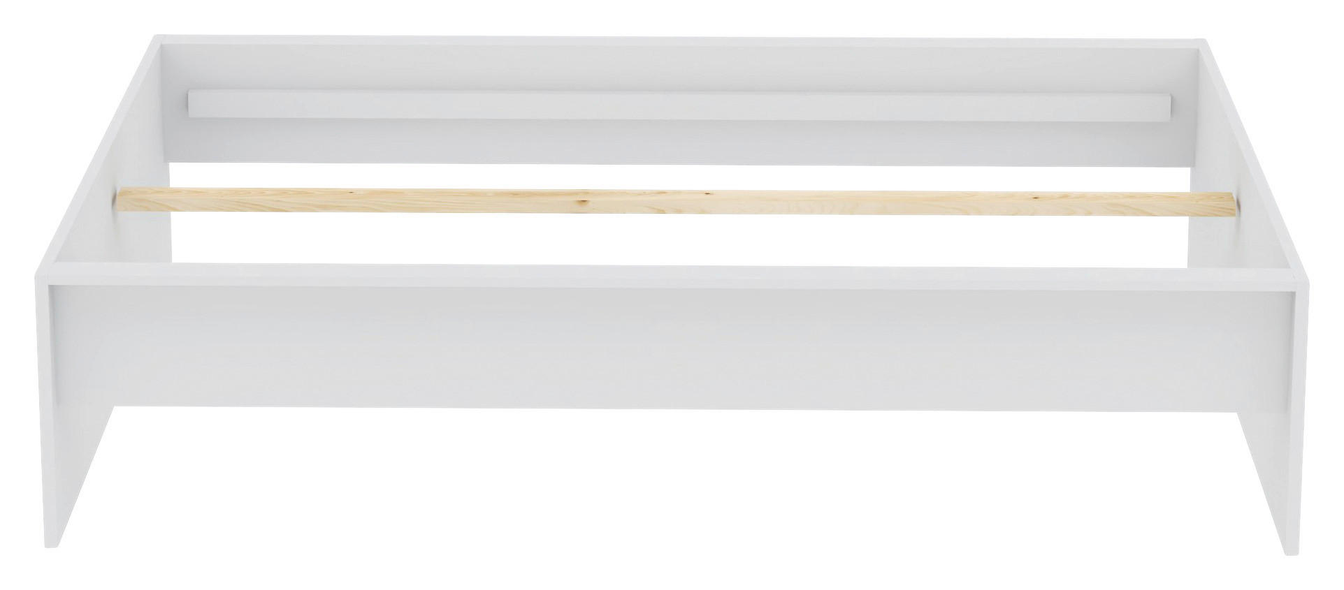RÁM POSTELE, 140/200 cm - bílá, Konvenční, kompozitní dřevo (140/200cm) - Hom`in