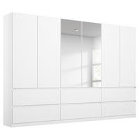 DREHTÜRENSCHRANK in Weiss  - Weiss, Design, Glas/Holzwerkstoff (271/210/54cm) - Carryhome