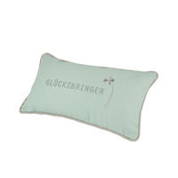 ZIERKISSEN  33/17 cm   - Pastellgrün/Grau, Basics, Textil (33/17cm) - Räder