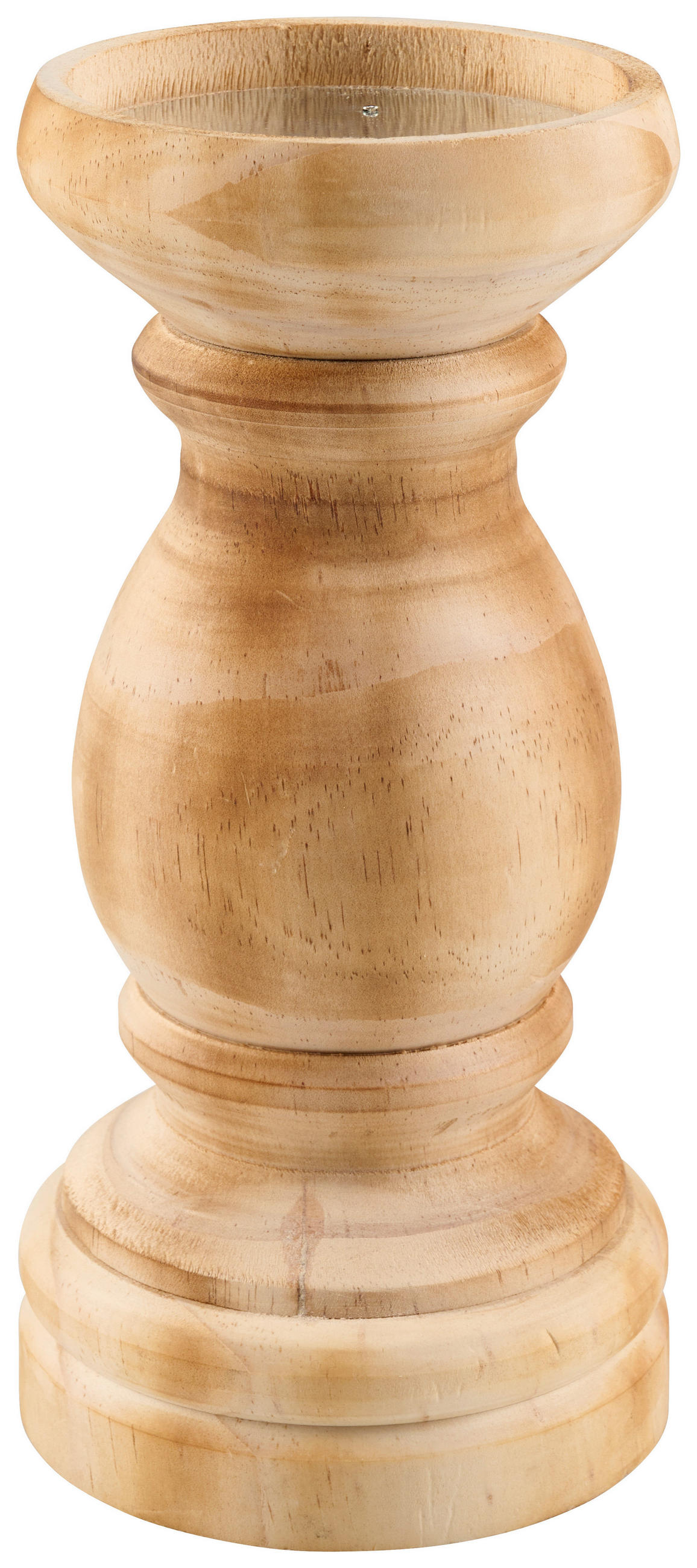 KERZENHALTER - Naturfarben, Natur, Holz/Metall (9,5/20,3cm) - Ambia Home