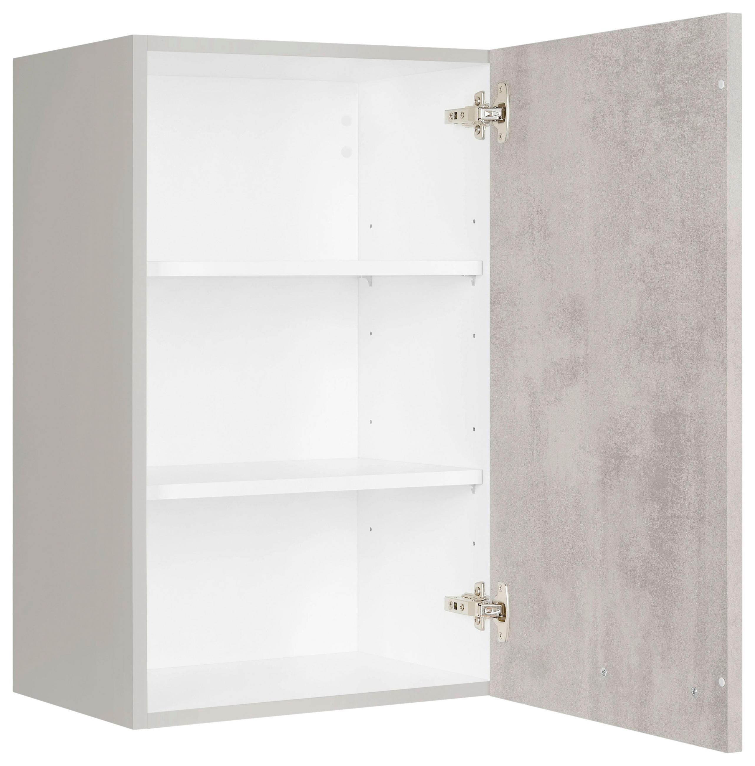 KÜCHENOBERSCHRANK 45/72/35 cm  in Hellgrau  - Edelstahlfarben/Hellgrau, MODERN, Holzwerkstoff (45/72/35cm) - Nobilia
