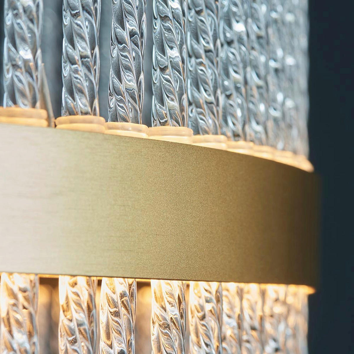 PENDELLEUCHTE 51/45-163 cm  - Goldfarben, KONVENTIONELL, Metall (51/45-163cm) - ENDON
