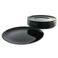 PIZZATELLER 6-teilig Italien Party Schwarz  - Schwarz, Basics, Glas - Creatable