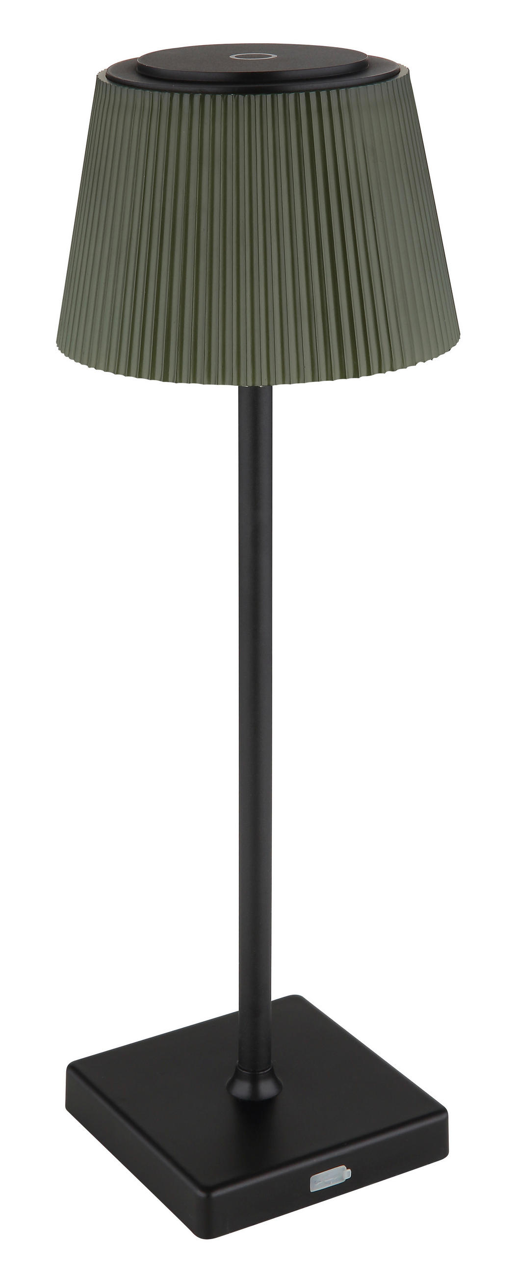 STOLNA PUNJIVA SVJETILJKA  - tamno zelena/crna, Design, metal/plastika (13/38cm) - Globo