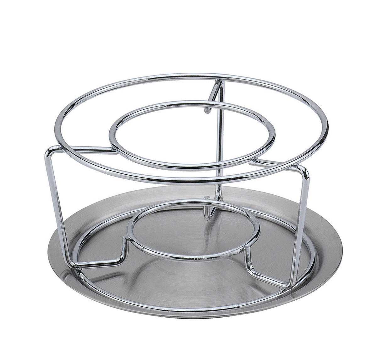 FONDUESET CLASSIC ECO  - Silberfarben, KONVENTIONELL, Metall (21,9/42,3/10,9cm) - Spring