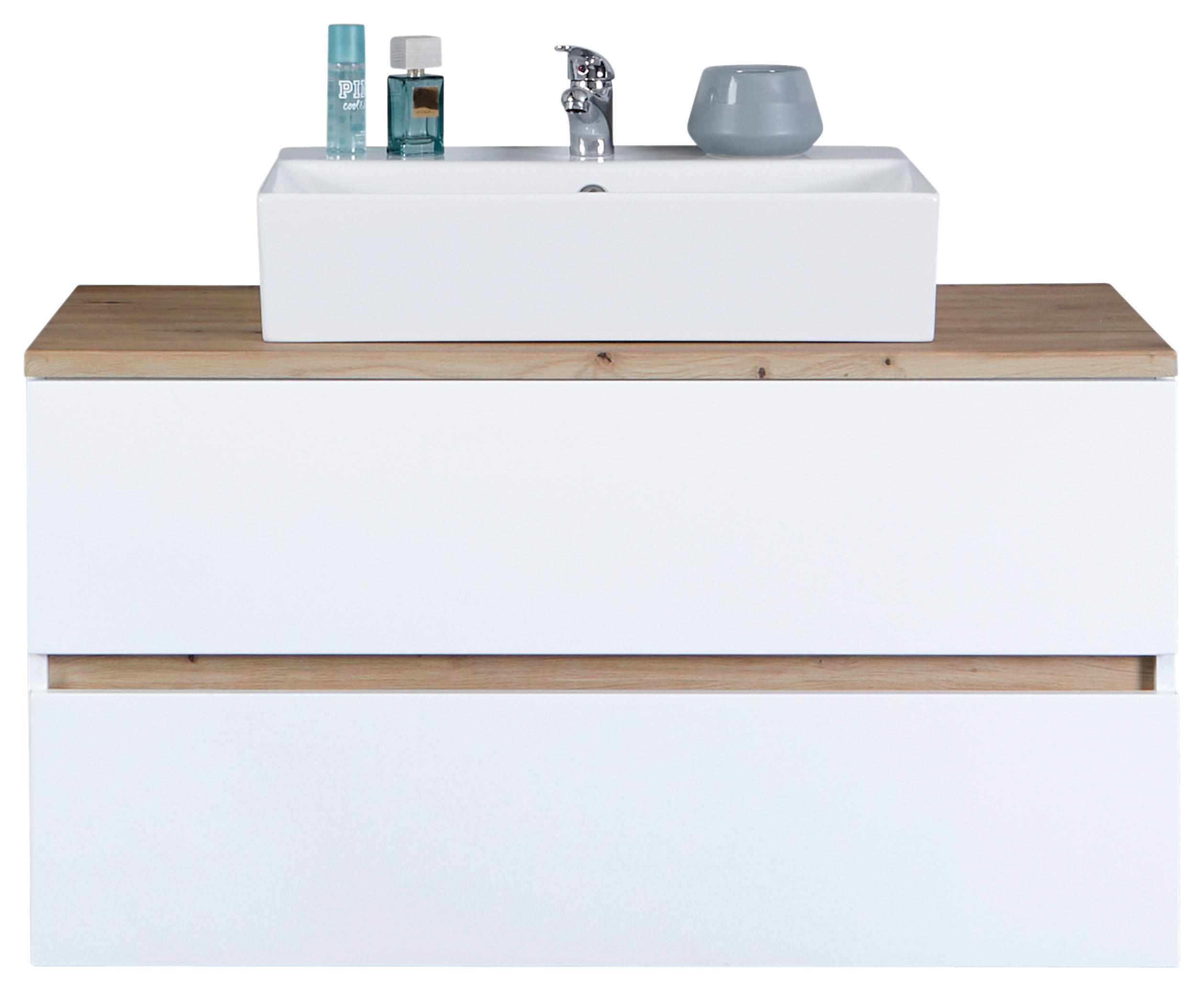 Waschtischunterschrank Hängend Marbella B: 100 Cm Weiß