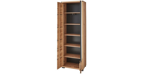 GARDEROBE 268/204/41 cm  - Wildeiche/Graphitfarben, Natur, Holz/Holzwerkstoff (268/204/41cm) - Linea Natura