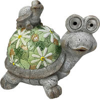 BROASCĂ ȚESTOASĂ DECORATIVĂ - alb/verde, Lifestyle, piatră (32,5/24,5/28cm)