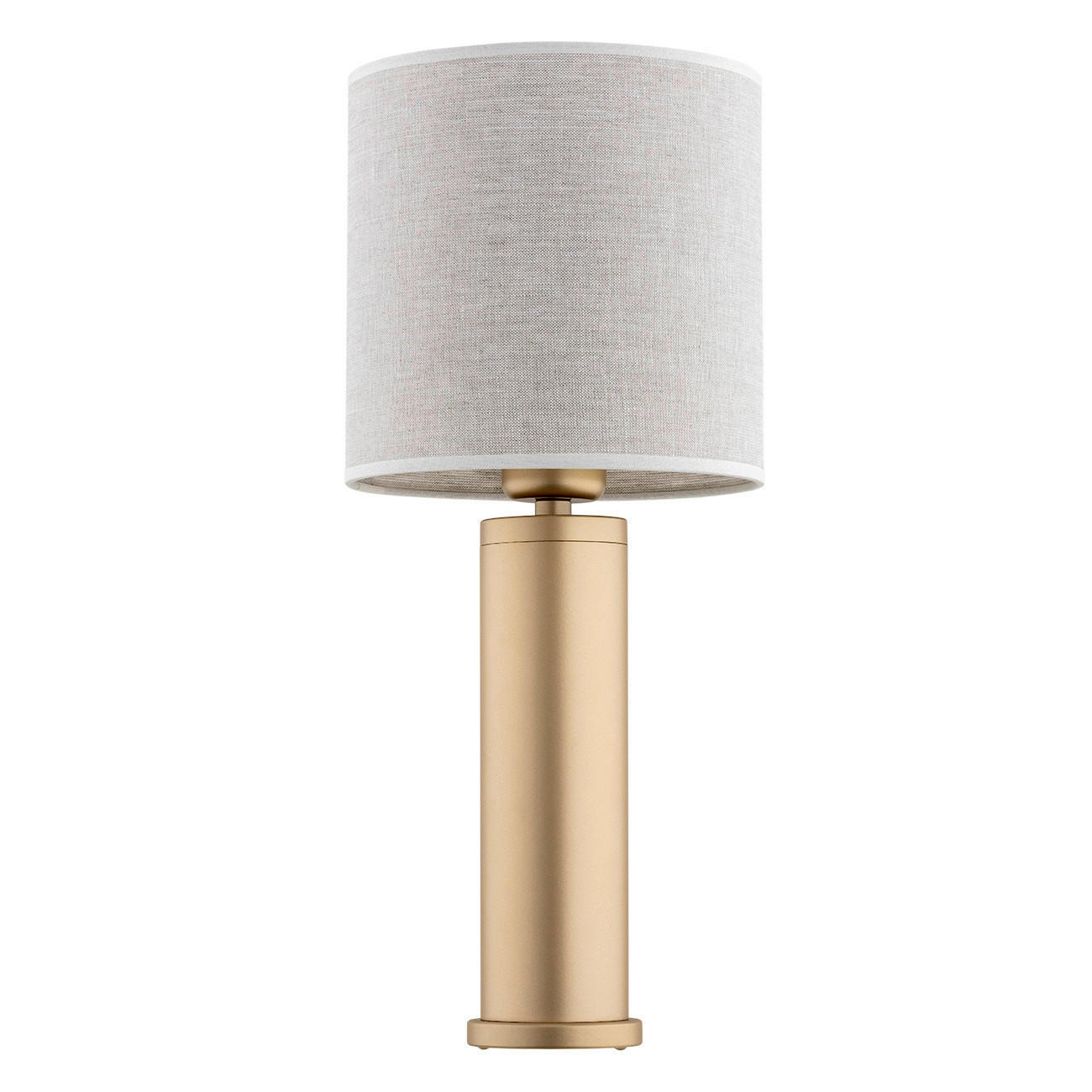 TISCHLEUCHTE Argon Riva 48/20/20 cm   - Beige/Goldfarben, KONVENTIONELL, Textil/Metall (48/20/20cm)