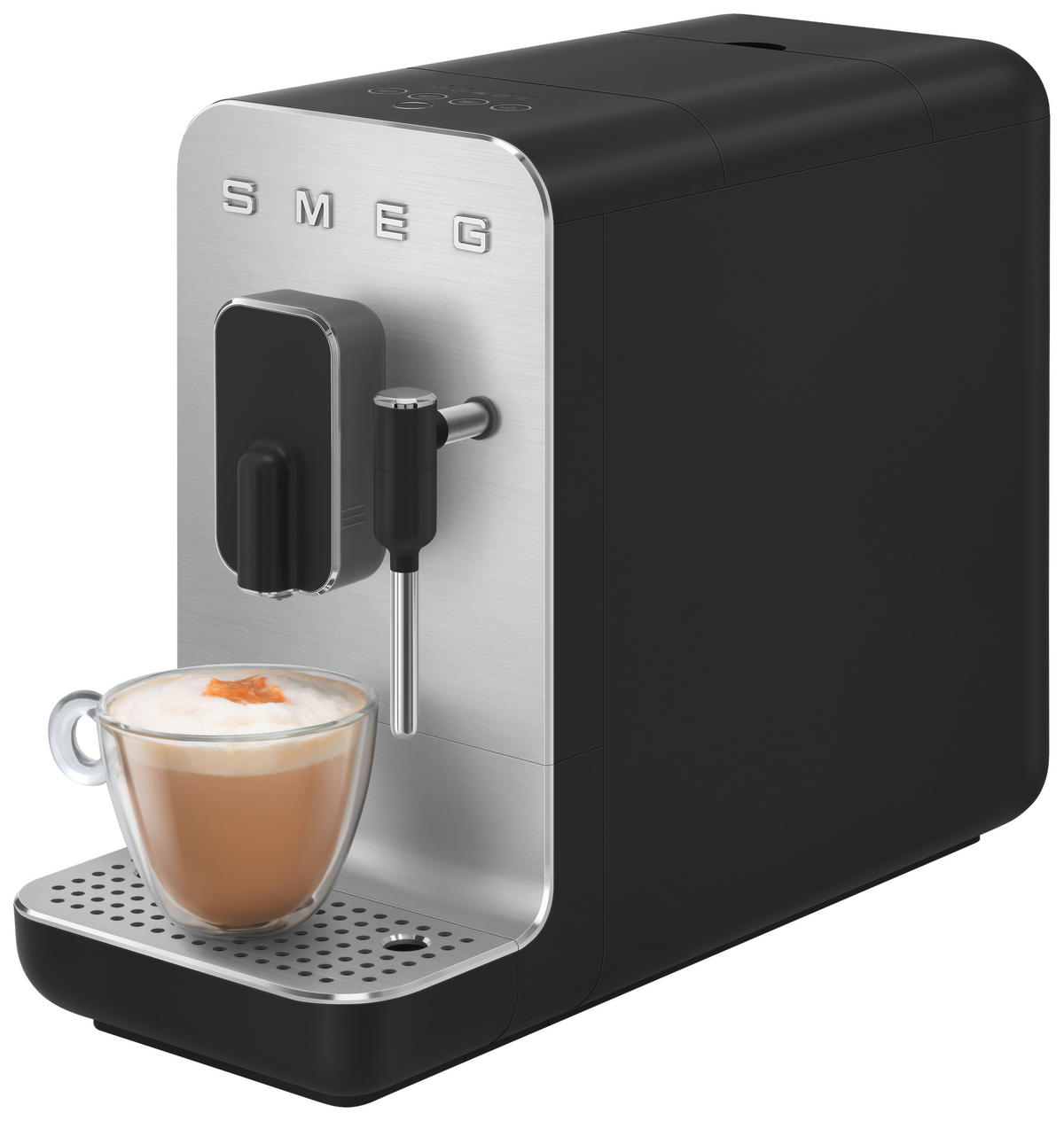 KAFFEEVOLLAUTOMAT 50'S STYLE  - Edelstahlfarben/Schwarz, Basics, Kunststoff/Metall (18/33,6/43,3cm) - SMEG