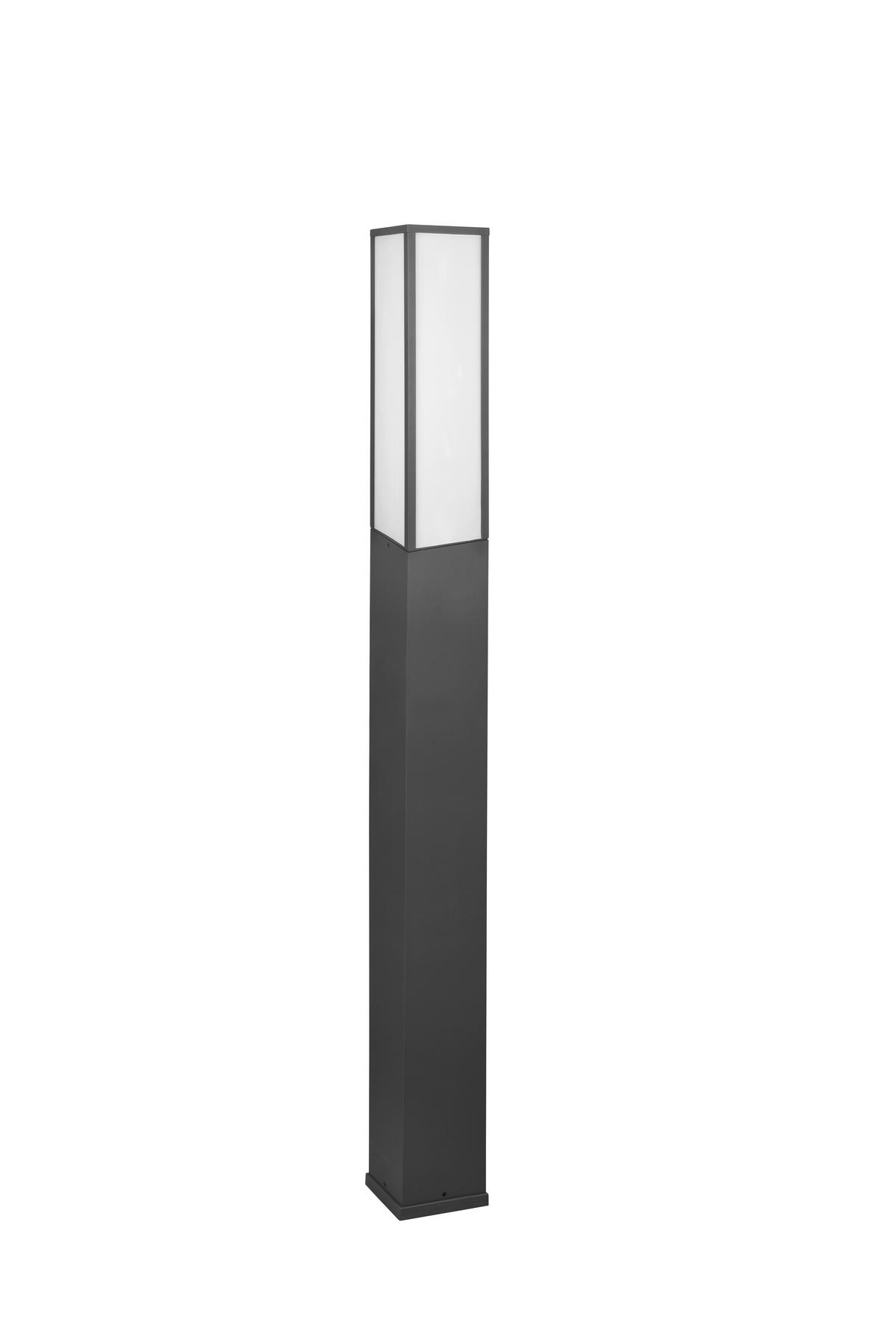 WEGELEUCHTE - Weiss/Anthrazit, Design, Kunststoff/Metall (15/15/155cm) - Trio Leuchten