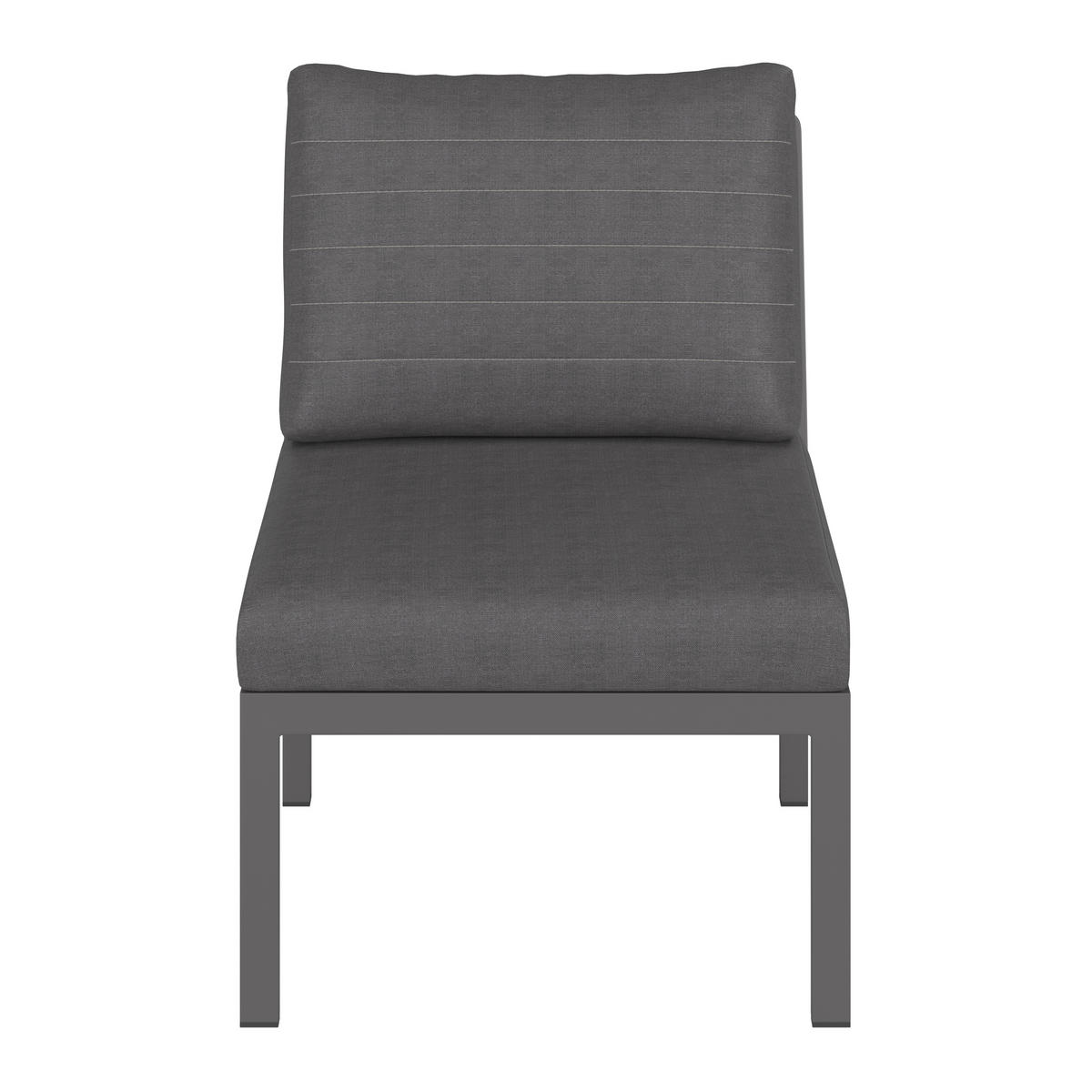LOUNGEMITTELTEIL - Dunkelgrau, Design, Textil/Metall (59/72/73cm) - Ambia Garden
