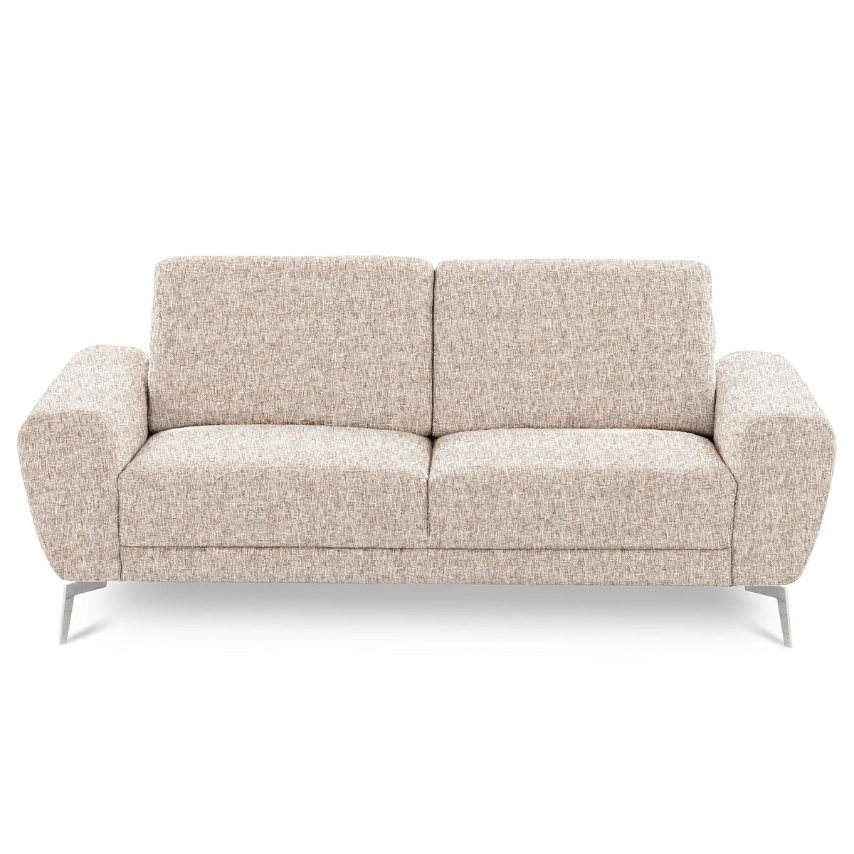 2-SITZER-SOFA Webstoff Blau, Gelb, Rot, Weiss  - Chromfarben/Blau, Design, Textil/Metall (157/85/92cm) - Livetastic