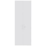 TÜR 75,6/207/1,8 cm   - Silberfarben/Weiß, KONVENTIONELL, Holzwerkstoff/Metall (75,6/207/1,8cm) - Voleo