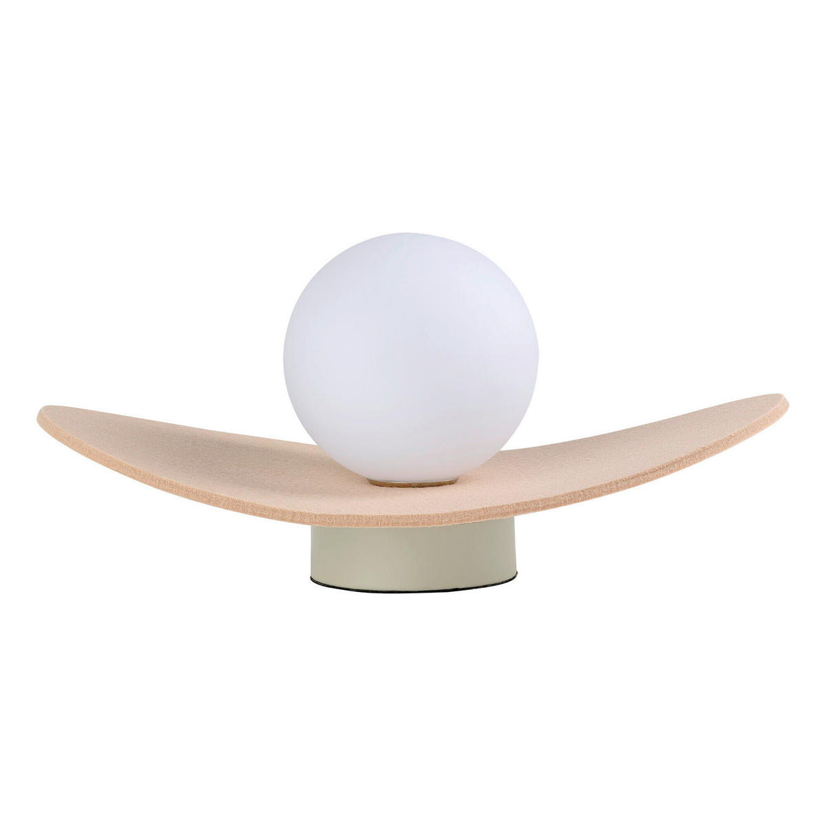 TISCHLEUCHTE 28/15/13,5 cm   - Beige, Design, Glas/Textil (28/15/13,5cm) - Osram