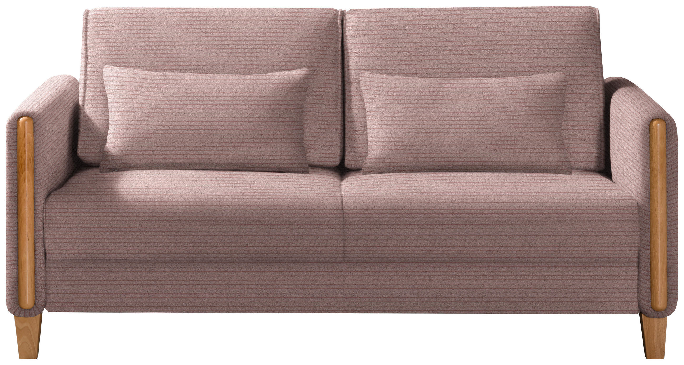SCHLAFSOFA in Cord Altrosa, Buchefarben  - Buchefarben/Altrosa, Design, Holz/Textil (174/88/104cm) - Niels Andersson
